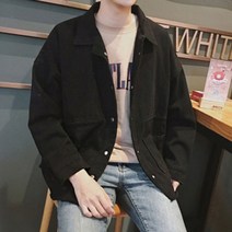 깔끔한 남성 봄 패션 스타일 가벼운 외투 재킷 남성자켓 남자봄자켓 남자봄아우터 남자데님자켓 진청자켓 교복아우터 SJK*852122SA
