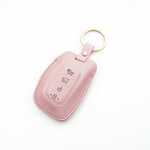 파라코리아 가죽 스마트키케이스 현대차용 (캐스퍼 투싼TL LF쏘나타 아반떼AD 쏘나타뉴라이즈등/사피아노무늬/캐비어무늬), 파스텔핑크, 현대 타입D1 사피아노