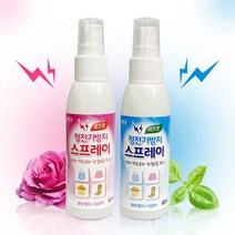 리빙굿 정전기방지 스프레이(60ml 선택) 섬유스프레이 스파크차단 방지용품, 로즈향 60ml, 로즈향 60ml