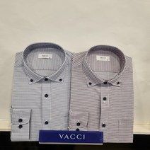 [바찌][동아구미점] 미니체크 버튼다운카라 115까지 나오는 남성 캐주얼 일반핏 남방 VD1L3PR522