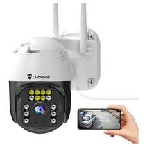 Luowice 홈 CCTV 가정용 씨씨티비 스마트폰 캠 현관 전원주택 IP 농막 카메라, 기본