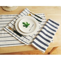 스몰띵굿띵 순면 주방 바리스타 카페 주방 행주 키친크로스, 블루체크