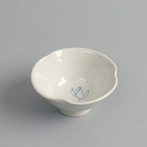 고백자 청화연화문 꽃잎 찻잔 다기잔 50ml, 본상품선택, 1개