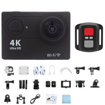 6 8 MM 4 K 동영상 촬영 카메라 캠 액션 울트라 HD 4K/30fps 와이파이 2 인치 170D 수중 방수 헬멧 비디오 녹화 스포츠 야외 캠코더, [01] Black, [02] 32G Card