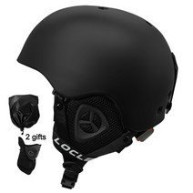 스키 보드 헬멧 안전모 로클 남자 여성 성인과 스노우 스케이트 장비 설상차 오토바이, 순수한 검정, xl(61-64cm)