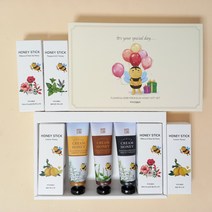 답례품 돌잔치 결혼 단체 기업임직원복지 선물 꿀스틱 스페셜데이 선물 세트, 참깨크림꿀+블랜딩벌꿀, 선택안함