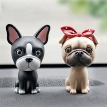 차량용 강아지 흔들인형 / 자동차 장식품, 퍼그