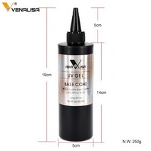 Venalisa 브랜드 30ml 품질의 네일 아트 UV/LED 닦아 내기 없음 끈적 끈적한 레이어가없는 탑 코트베이스 코트 매트 템퍼 탑 코트, Base  225g_2