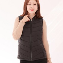 백합사 엄마옷 여성용 웰론 라운드넥 패딩조끼[SV-1708]