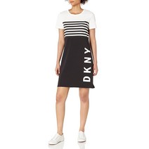 DKNY 여성용 로고 티셔츠 드레스 다양한 색상.