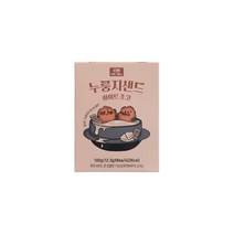 올가 간식 누룽지샌드 화이트초코 100g(12.5g 8) 탕비실 회사 어린이 성인 캠핑 차박 홈파티 영화 선물, 14개