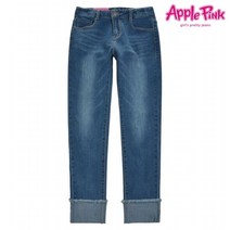 [애플핑크] 롤업 오비 데님 바지 (APP9O508GSN)