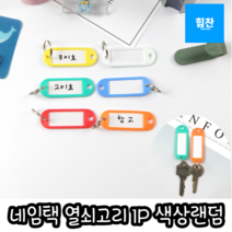 힘찬쇼핑_ 비상용 키 열쇠 락커키 사물함키 렌트카 숙박업소 열쇠고리 비상용키 비상열쇠 네임택키 네임택열쇠 사용가능, 1P, 랜덤색상