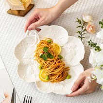 세라믹 수입 유럽풍 접시 디저트 샐러드 브런치 파스타 이케아 빈티지 쓰임 아울렛 브랜드 매장 프랑스 브런치 플레이트, F