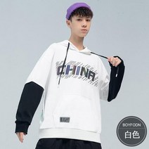 오버사이즈 보이 맨투맨 2021 가을 새 니트 탑 슬랙스 키즈 티셔츠 긴소매 스트랩 후디 패션 브랜드