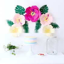 자이언트 플라워 종이 동백꽃 입체 대형 DIY 만들기, 02.B