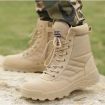 미군 육군 군화 전투화 군용 전술화 남자 부츠 군사 전술 신발 특수 부대 가죽 사막 전투 발목 플러스 사이즈