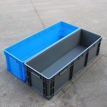 대형 플라스틱 물류박스 공장 마트 시장 이사 택배 상자 창고 운반 화물, (블루 1000x400x280mm), 5개
