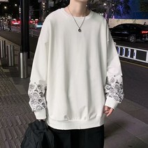 남성 오버핏 후드 티 집업 빅사이즈 맨투맨 셔츠 용 흰색 힙합 풀오버 스트리트 캐주얼 패션 의류 용 대형 프린트 어