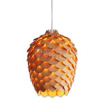 하이전구 원목 펜던트조명 솔방울, 포커스LED COB A6 3.5W 6500K