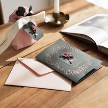 플라워 기프트카드 3P 프리저브드 카드 선물 책갈피 _ 301998EA, 본상품선택