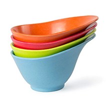 에코스마트 퓨어라스트 프렙 컵 시리얼볼 4종 세트, 혼합 색상, 4개입