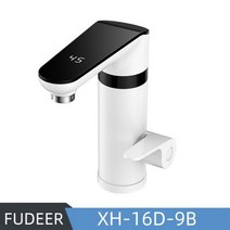 전기온수기 상향식 Fudeer-전기 온수기 220V 주방 수도꼭지 탱크 없는 순간 난방 물 탭 흐르는 온수 믹서 디지털 디스플레이 가이저, 08 XH-16D-9B_01 EU