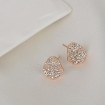 클루(CLUE) 당일배송 스퀘어 큐빅 실버 귀걸이 CLER20303PPW