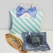 꼬마데코 하트미역잡곡굴비세트(민트반달리본손잡이), 1개, 동물라벨
