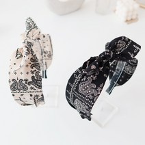 페이즐리 헤어밴드 에스닉 머리띠 반다나 터번 2color