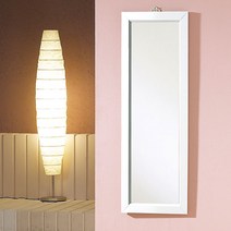 우드웰 벽걸이 사각전신거울 400 x 1200, 화이트