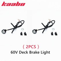 Kaabo Mantis 10 E-Scooter Deck 용 기존 60V LED 스포트라이트 Mantis 8 KickScooter Spare Parts 용 프론트 라이트 데크 브레이, 60V Brake Light 2PCS