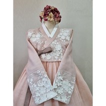 [도아한복] 나비꽃잎 톤다운핑크 혼주 신랑신부 하객 폐백 촬영 한복대여