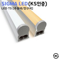 시그마 LED T5 간접 조명 슬림형광등 2P 5W 10W 15W 20W, 선택8 1200mm 주광색 20W