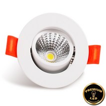 LED 다운라이트 2인치 COB 직회전 3W 주광색 전구색 주백색, DS 주광색