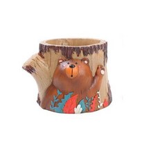 ROOGO 루고 화분 곰돌이 뒷동산 웰컴곰