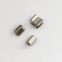 Meetee-금속 지퍼 스토퍼 3 /5 /8 /10 U 코드 미끄럼 방지 상단 스톱 테일 클립 버클 수리 키트 20/50 세트, [03] 8, [03] Silver, [01] 20sets