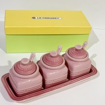 도자기 양념통 세트 양념통 수저통 주방 가정용 소금통 양념병 후추통, 7.3개 핑크양념통세트개