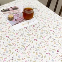 원단싸 면100% 옥스포드 20수 들꽃 4color, 아이보리