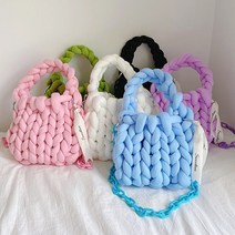 오늘출발 핸드니팅 자이언트얀 가방 뜨개질가방