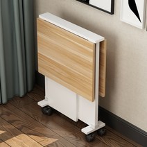 확장형 접이식 식탁 2인용 4인용 아일랜드 트랜스포머 올인원 폴딩 조립식 원목 테이블, 805065 단일 테이블 골든 티크 +