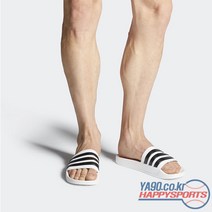 아디다스 ADIDAS ADILETTE CLOUDFOAM 아딜렛 클라우드폼 삼선 슬리퍼 AQ1702 (화이트&블랙)