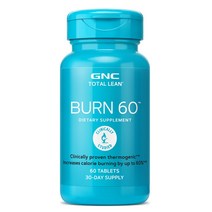 GNC [4개 SET] 토탈린 번 식스티 60정 (타블렛) Total Lean Burn 60 Tablets, 4개
