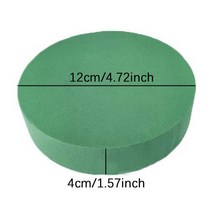 스치로폼 압축 폼포드 대형 우드락 스펀지 라운드 드라이 플로랄 폼 블록 DIY 꽃꽂이 스티로폼 브릭 꽃 포장 진흙 1 개, 2.2