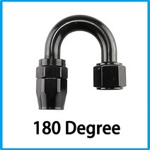 범용 AN4 AN6 AN8 AN10 AN12 알루미늄 오일 연료 스위블 호스 엔드 피팅 어댑터 키트 0 °/45 °/90 °/12, 03 Black 180_03 AN8