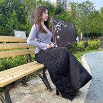 골프 패딩 치마 담요 스커트 롱스커트 랩스커트 방한 겨울 롱치마 이즈 빅사 바지 여성 31