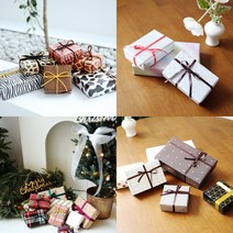 선물포장지 종이포장지 답례품 예쁜 크리스마스 포장, 브론징-04