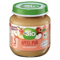 dmBio 이유식 퓨어 애플 125g 6팩 5개월 이상 Pure apples from the 5th month Demeter 125 g