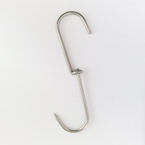 정육고리 S자고리 고기걸이 바베큐 후크 회전 정육점 S고리 스텐304, 정육S고리-스텐304 /, 회전-정육(4.5X17cm)국산, 1개