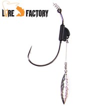 거상코리아 루어팩토리 WORM333 블레이드훅 버징훅 스윔베이트, 4／0-5.0g [706053]